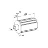 EMBOUT ZF 45 LG65 PALIER Ø 18