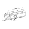 EMBOUT ESCAMOTABLE ZF 45 CRABOT FEMELLE - PORTE ROULEMENT
