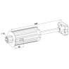 TANDEM ESCAMOTABLE ZF64 CRABOT MÂLE - AL12