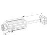 TANDEM ESCAMOTABLE ZF64 CRABOT FEMELLE PORTE ROULEMENT