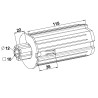 EMBOUT ESCAMOTABLE ZF64 CRABOT MÂLE - AL 12/CARRÉ 10