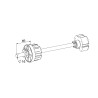 TANDEM RÉGLABLE ZF80 L360 VOLET LOURD