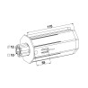 EMBOUT ESCAMOTABLE OCTO 60 CRABOT MÂLE - AL 12 / CARRÉ 10
