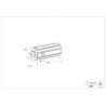 EMBOUT ESCAMOTABLE ZF 54 PALIER Ø 18 / CARRÉ 10