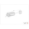 TANDEM ESCAMOTABLE ZF 54 TÉTON Ø 18
