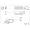 TANDEM ESCAMOTABLE ZF 54 CRABOT FEMELLE PORTE ROULEMENT