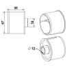 EMBOUT COURT POLYVALENT ZF 54 Ø 18 -AL12