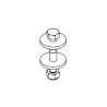 BOULON D'ATTELAGE M5 + RONDELLES