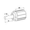 EMBOUT ZF 54 L50 TUBE Ø 16