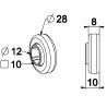 ROULEMENT CAGE EMBOUTIE Ø 28 / AL12-CARRÉ 10 ÉP.10