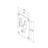 SUPPORT ROULEMENT Ø 42 100 X 100 + VIS