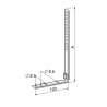 JAMBE DE FORCE ÉQUERRE 120