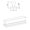 JOINT BROSSE VOLET ROULANT POUR COULISSE H : 5 MM