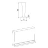 JOINT BROSSE POUR BARRE DE CHARGE H : 13 MM