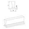 JOINT BROSSE MOUSTIQUAIRE POUR COULISSE H : 7 MM