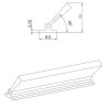 JOINT BROSSE ANTI-VENT MOUSTIQUAIRE POUR COULISSE H : 11 MM