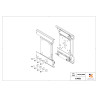 KIT CONSOLE ROULANTE COULISSE 2 CAGES