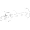 TANDEM RÉGLABLE Ø 101.6 D25 L325