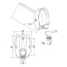 RENVOI 120° LARGE 6P7 L155 BL.
