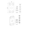 SUPPORT MOTEUR MSI Ø45 CARRE 10 + VIS