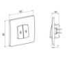 INTERRUPTEUR STABLE BLANC