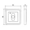 TELECOMMANDE 1 CANAL BLANC